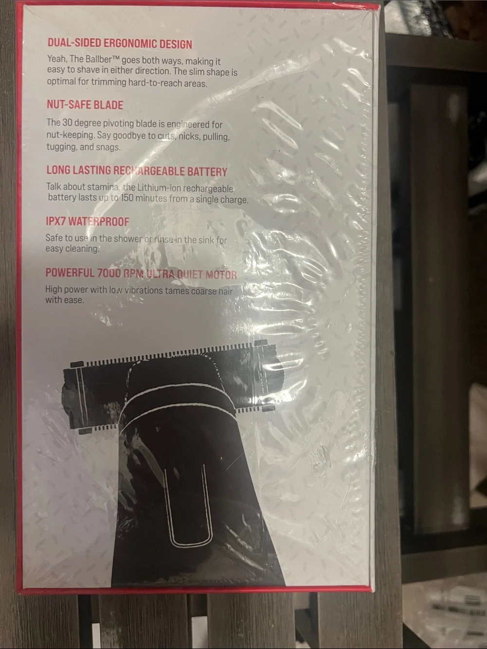 Happy Nuts The Ballber Electric Hair Trimmer - Red